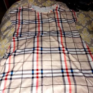Sheilay plaid dress XL